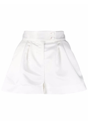 STYLAND pleated tailored shorts - White