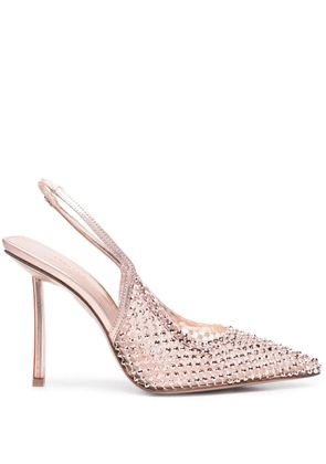Le Silla 100mm Gilda crystal-embellished slingback pumps - Pink