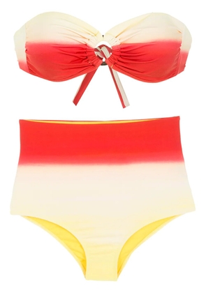 Amir Slama gradient-effect bikini set - Orange