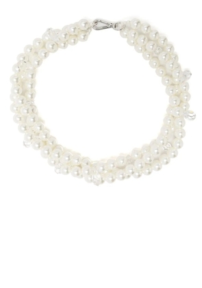 Simone Rocha twisted multi-strand necklace - White