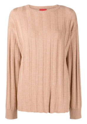 Cashmere In Love Millie ribbed-knit jumper - Brown