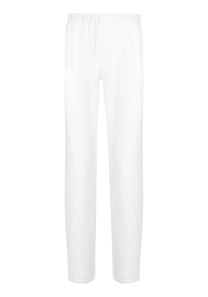 Amir Slama elasticated straight-leg trousers - White