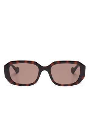 Gucci Eyewear geometric-frame sunglasses - Brown