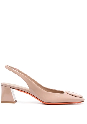 Santoni 55mm slingback pumps - Pink