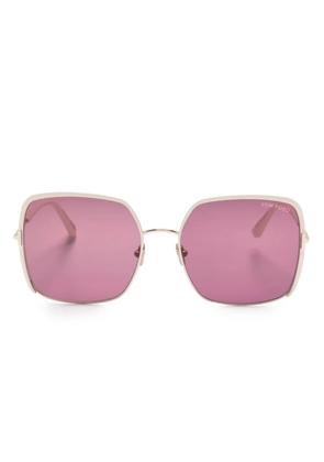 TOM FORD Eyewear square-frame tinted sunglasses - Neutrals