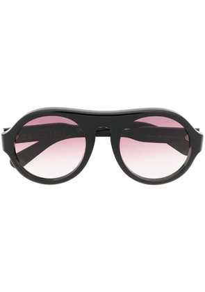 Chloé Eyewear pilot-frame gradient-lens sunglasses - Black