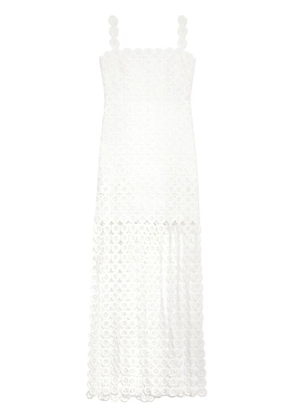 Simkhai fringe-detail sleeveless dress - White