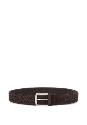 ATHISON woven pin-buckle belt - Brown