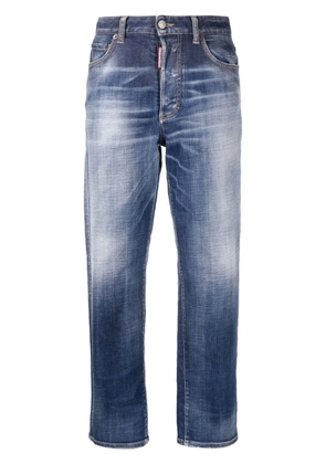 DSQUARED2 faded straight-leg jeans - Blue