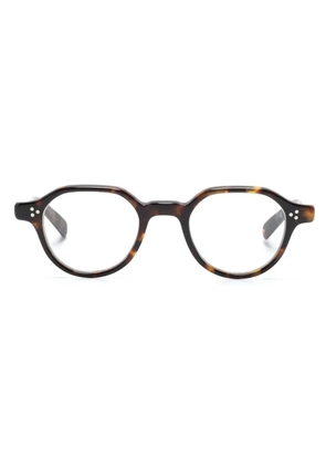 Eyevan7285 tortoiseshell round-frame glasses - Brown