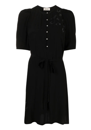 Zadig&Voltaire rhinestone-embellished mini dress - Black