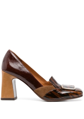 Chie Mihara Ohico 90mm square-toe pumps - Brown