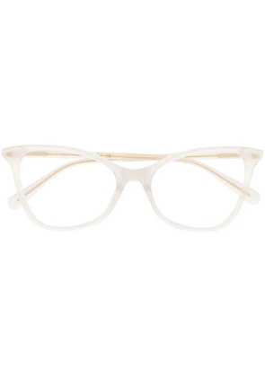 Gucci Eyewear cat-eye frame optical glasses - White