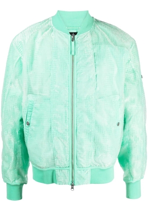 Stone Island Shadow Project mesh-panel bomber jacket - Green