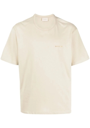 Buscemi Metal-Logo cotton T-shirt - Brown
