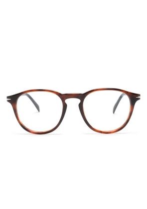 Eyewear by David Beckham round-frame clear-lenses sunglasses - Brown