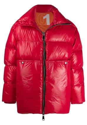Khrisjoy loose-fit padded coat - Red
