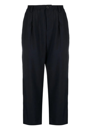 Marni tapered-leg wool trousers - Blue