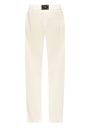 Dolce & Gabbana high-waisted wool trousers - White