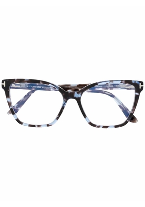 TOM FORD Eyewear tortoiseshell-effect cat-eye glasses - Brown