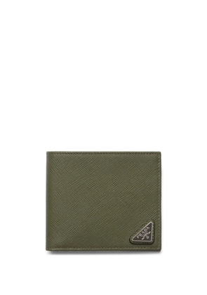 Prada Saffiano leather bi-fold wallet - Green