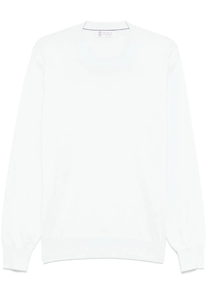 Brunello Cucinelli fine-knit T-shirt - Blue