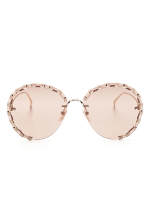 Chloé Eyewear Idora round-frame sunglasses - Gold