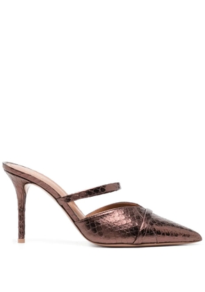 Malone Souliers Frankie 85mm leather mules - Brown