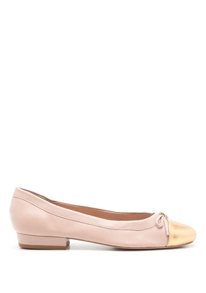 Sarah Chofakian Martina bow-detail ballerina shoes - Neutrals