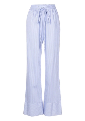 Gloria Coelho x Isabella Fiorentino striped cotton trousers - Blue