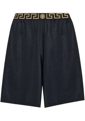 Versace Greca-waistband shorts - Black