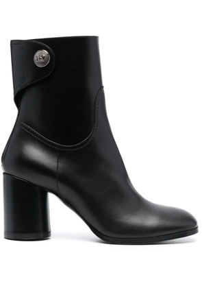 Casadei 90mm block-heel leather boots - Black