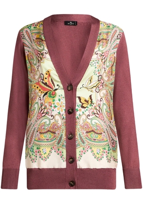 ETRO butterfly cardigan - Pink