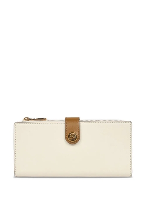 ETRO Pegaso-motif leather wallet - White