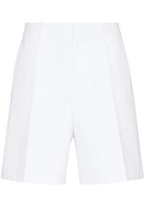 Valentino Garavani straight leg cotton shorts - White