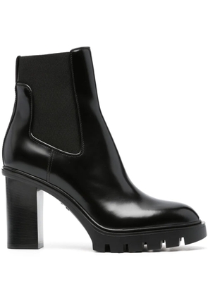 Santoni 95mm chelsea leather boots - Black