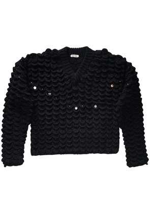 Namacheko embellished V-neck jumper - Black