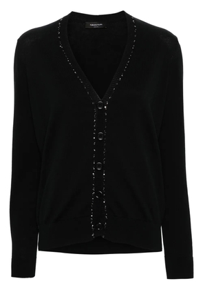 Fabiana Filippi sequin-trim cotton cardigan - Black