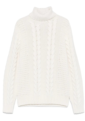 Brunello Cucinelli cable-knit sweater - White