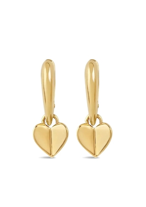 Dinny Hall Folded Heart drop earrings - Gold
