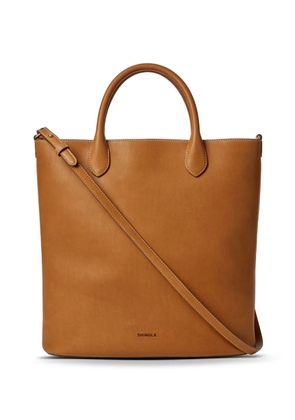 Shinola leather tote bag - Brown