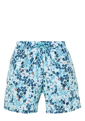 Hackett floral-print swim shorts - Blue