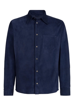 Brunello Cucinelli chest-pocket button-fastening shirt - Blue