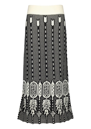 Johanna Ortiz Energy Matrix midi skirt - Black