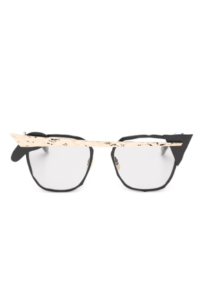 MASAHIROMARUYAMA textured-detail glasses - Black