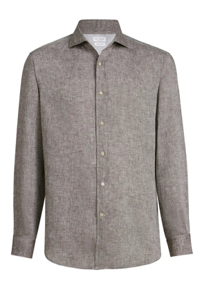 Brunello Cucinelli linen shirt - Brown