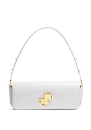 Patou Le Lock leather shoulder bag - White