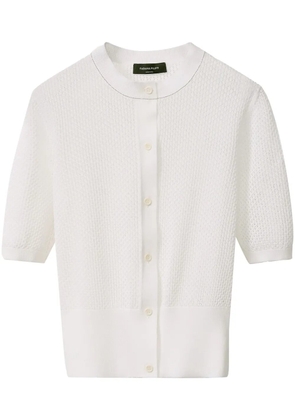 Fabiana Filippi open-knit cardigan - White