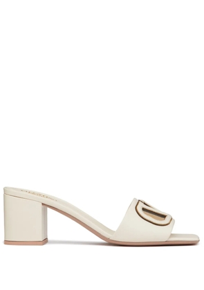 Valentino Garavani 60mm VLogo cut-out sandals - Neutrals