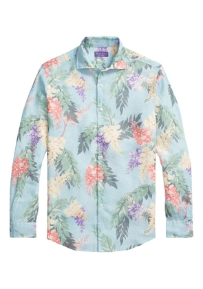 Ralph Lauren Purple Label floral-print shirt - Blue